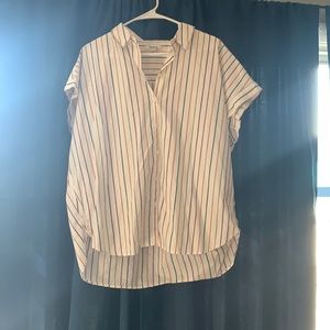Madewell striped collared shirt